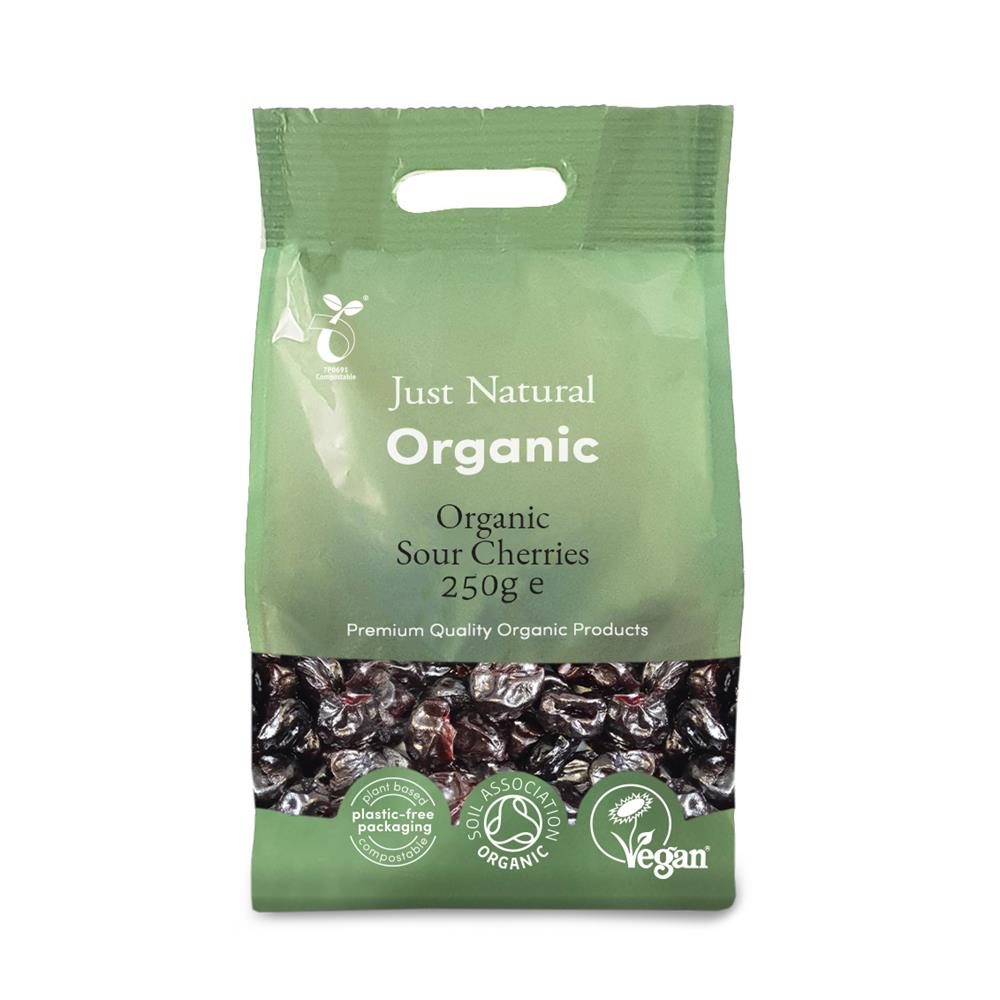 Just Natural Org Sour Cherries 250g