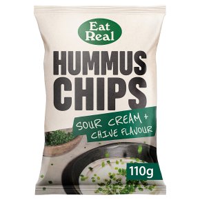 Eat Real Hummus Chips Sour Cream & Chive 110g