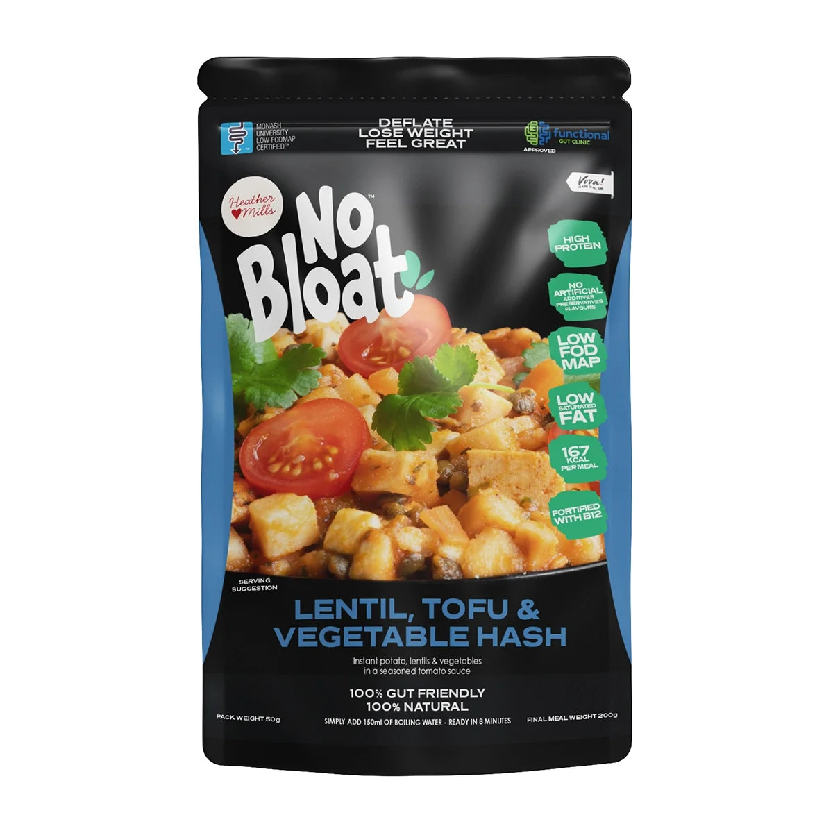No Bloat Lentil, Tofu & Vegetable Hash 50g
