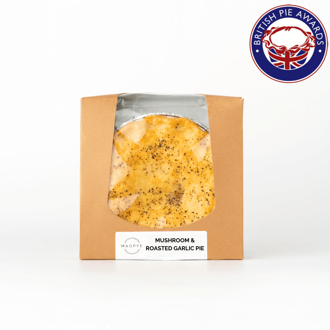 Magpye Mushroom & Roast Garlic Pie 210go