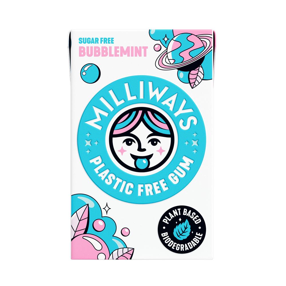 Milliways Bubblemint Chewing Gum 19g
