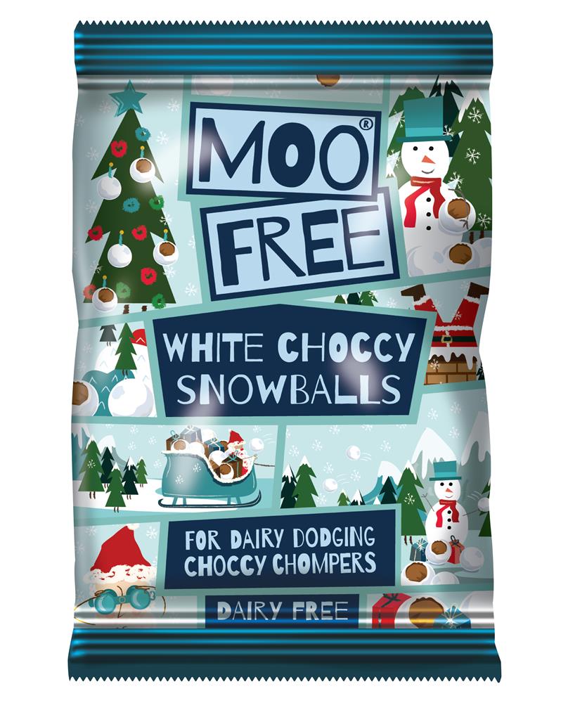 Moo Free White Choccy Snowballs 35g
