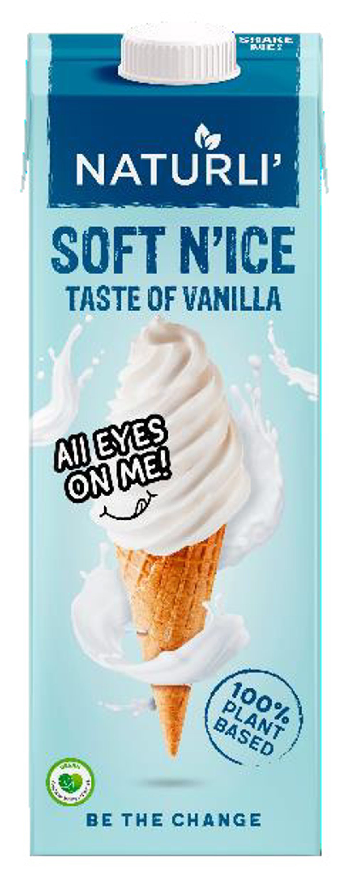 Naturli’ Soft N’Ice Vanilla Soft Serve Mix 1L
