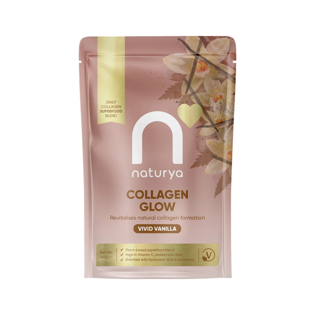 Naturya Collagen Glow Vivid Vanilla 140g