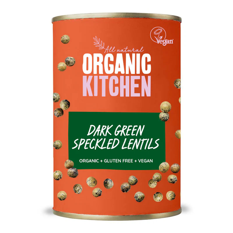 Organic Kitchen Dark Green Speckled Lentils 400g