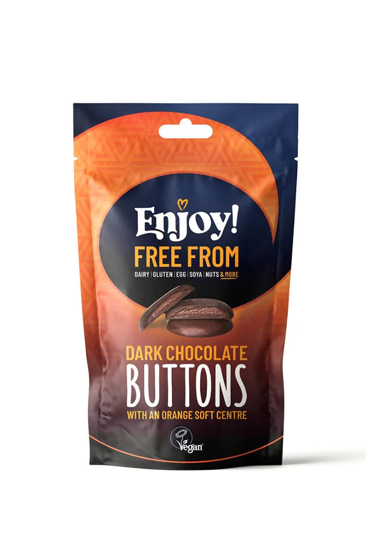 Enjoy! Orange Centre Buttons 100g