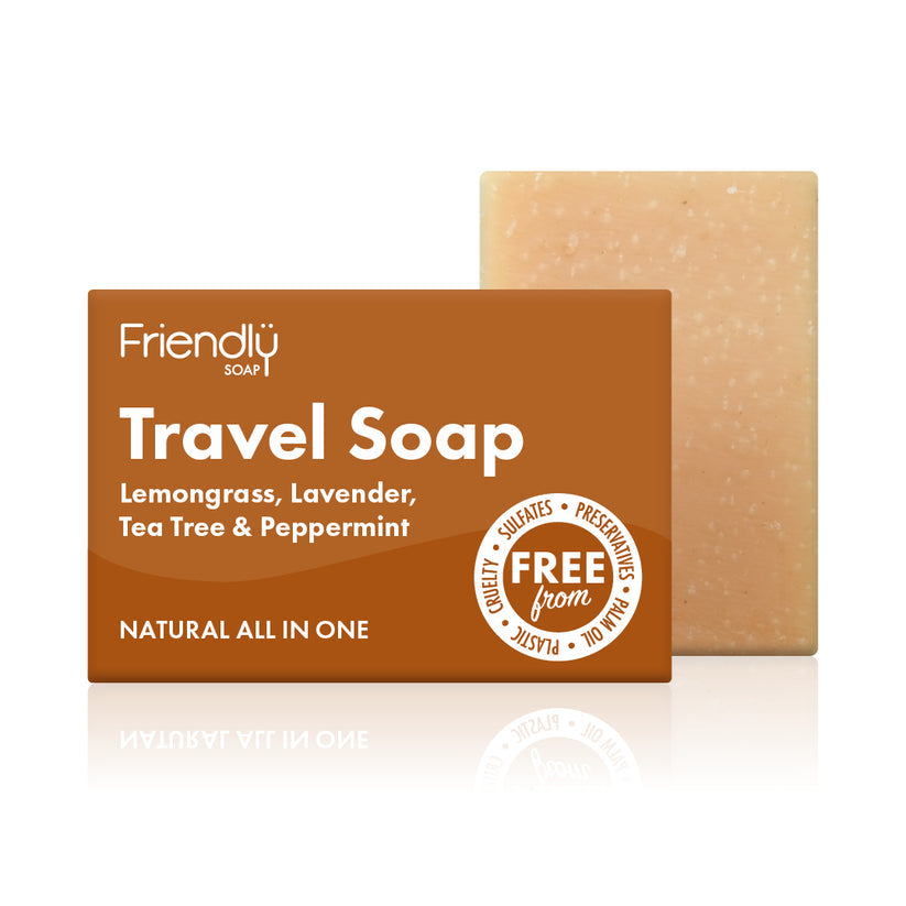 Friendly Travel Soap Lemongrass Lavender Tea Tree & Peppermint 95g