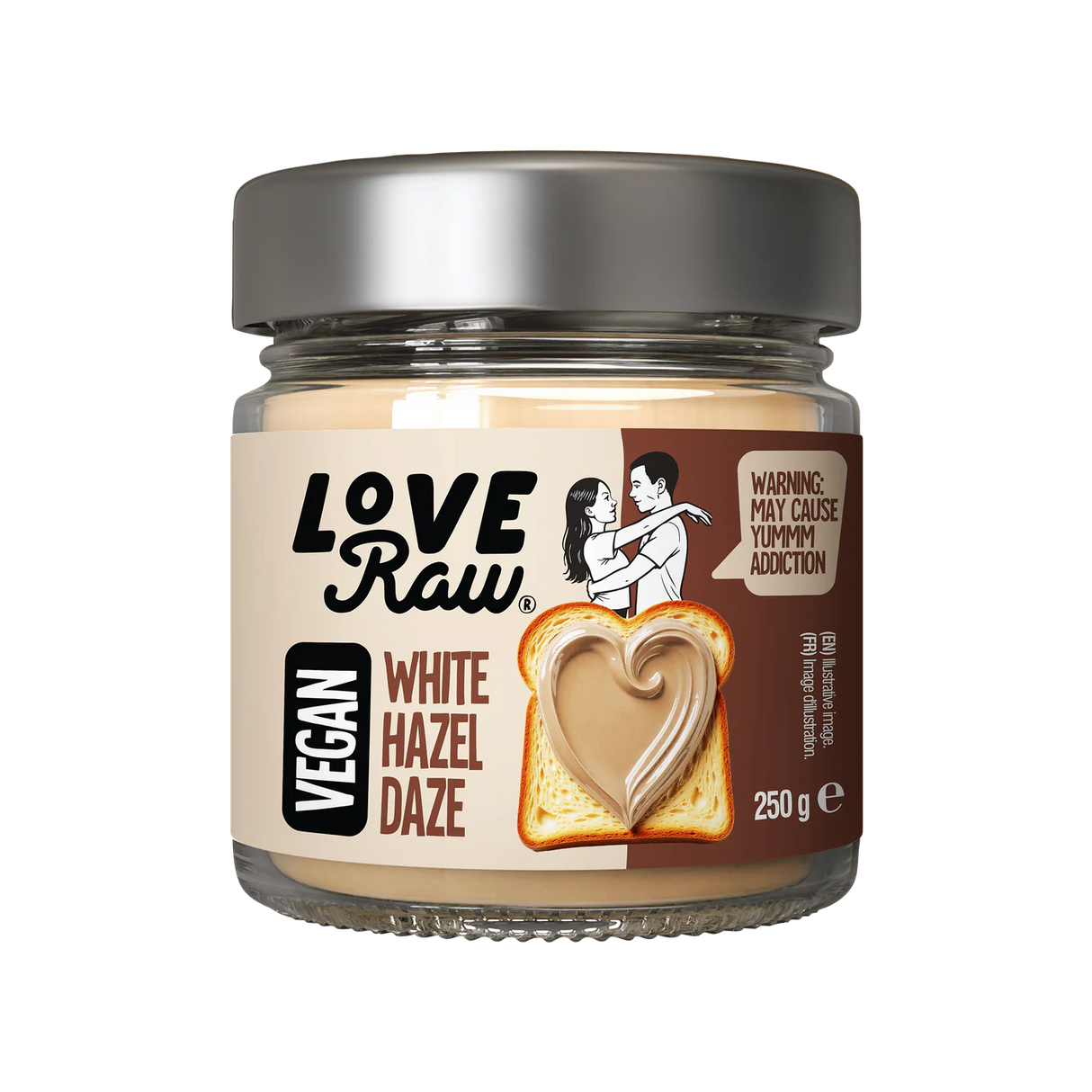 Loveraw White Choc Hazelnut Spread 250g