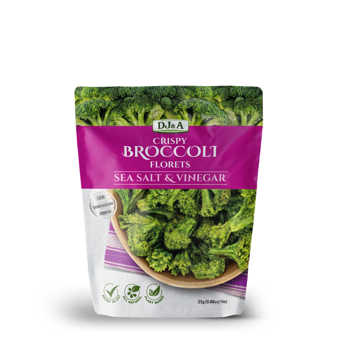 DJ&A Broccoli Florets Sea Salt & Vinegar 25g