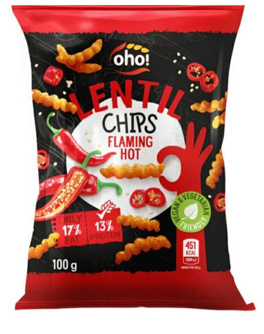 Oho! Lentil Chips Flaming Hot