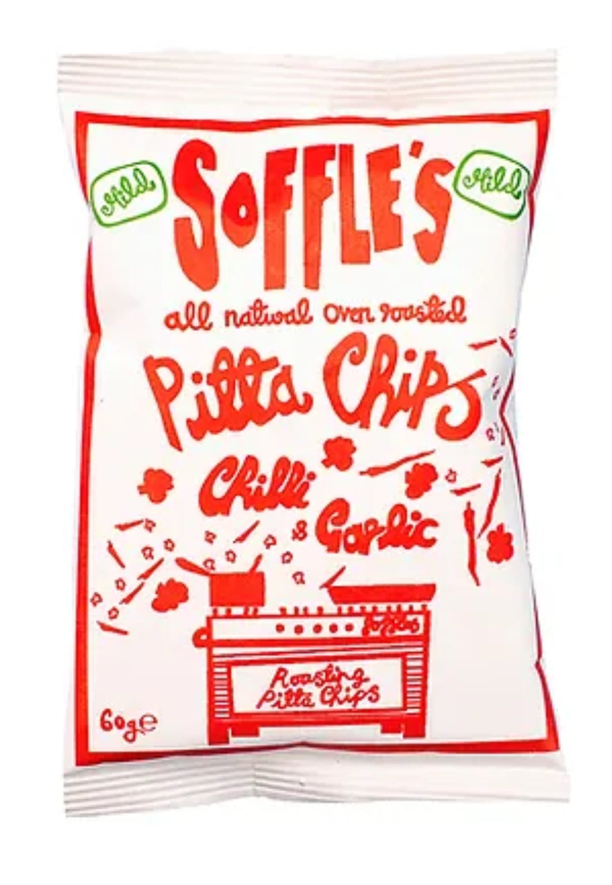 Soffle's Chilli & Garlic Pitta Chips 165g