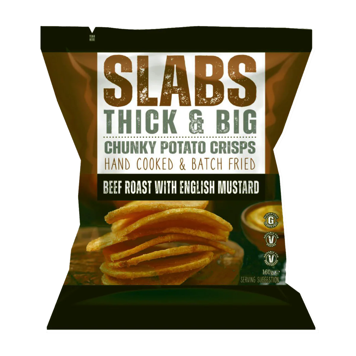 Slabs Beef Roast & English Mustard 160g