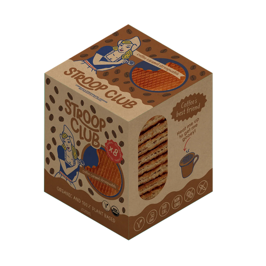 Stroopclub Stroopwafels Coffee Caramel (8 pack)