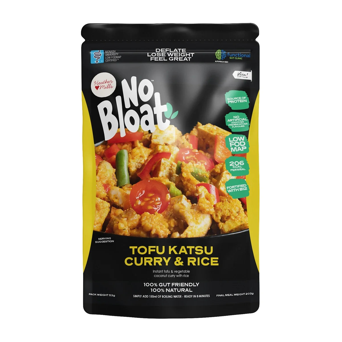 No Bloat Tofu Katsu Curry & Rice 50g