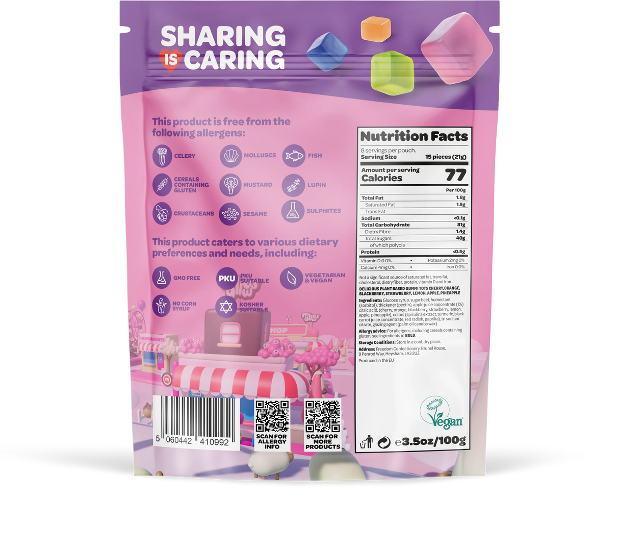 Freedom Confectionary Gummy Tots 100g