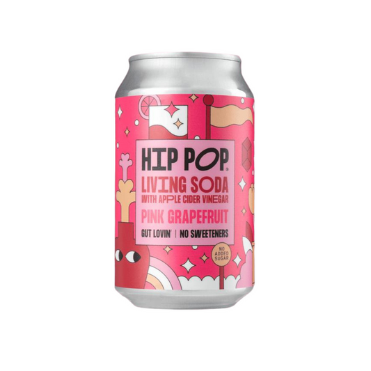 Hip Pop Living Soda Pink Grapefruit 330ml