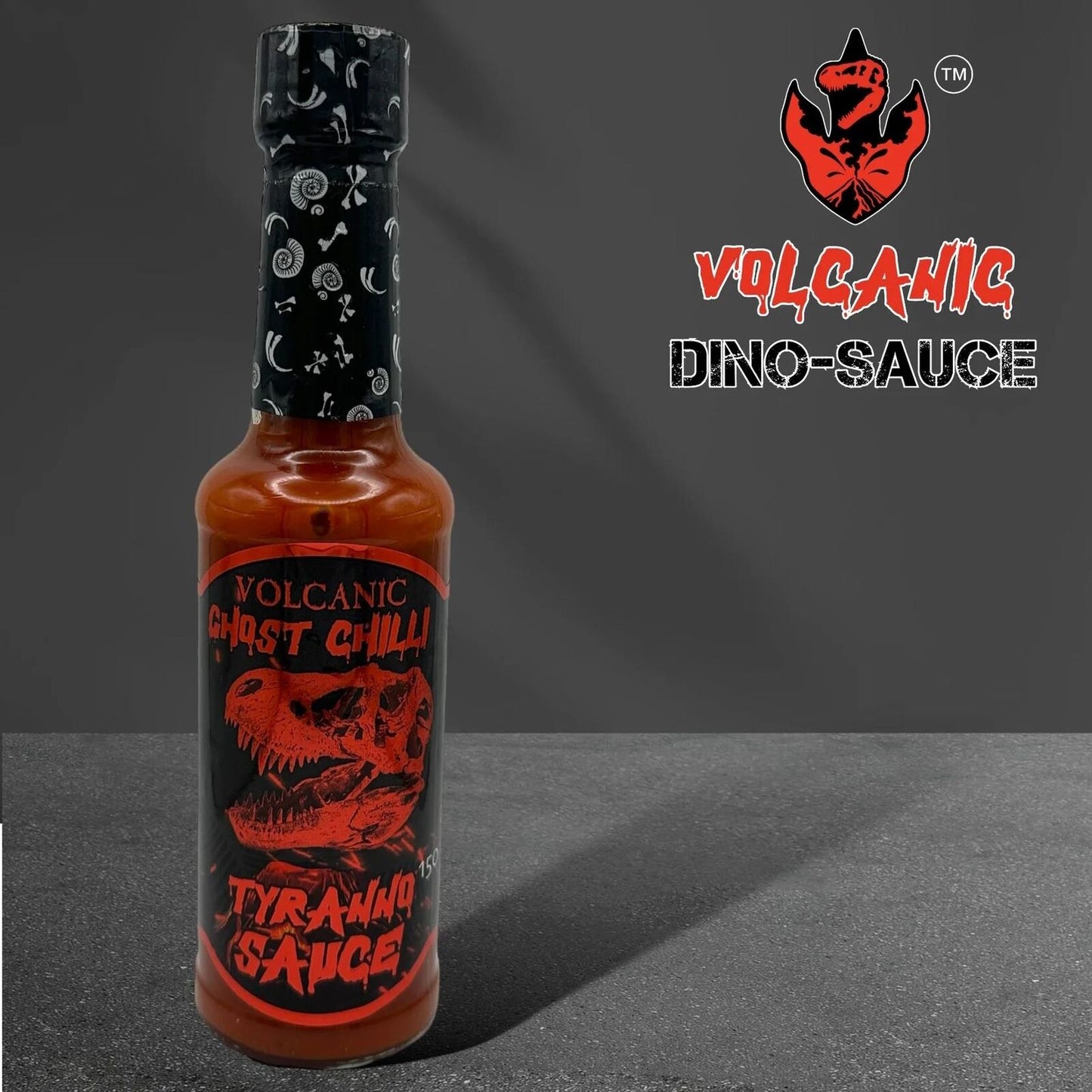 Volcanic Dino-Sauce Ghost Chilli Tyranno Sauce 150g