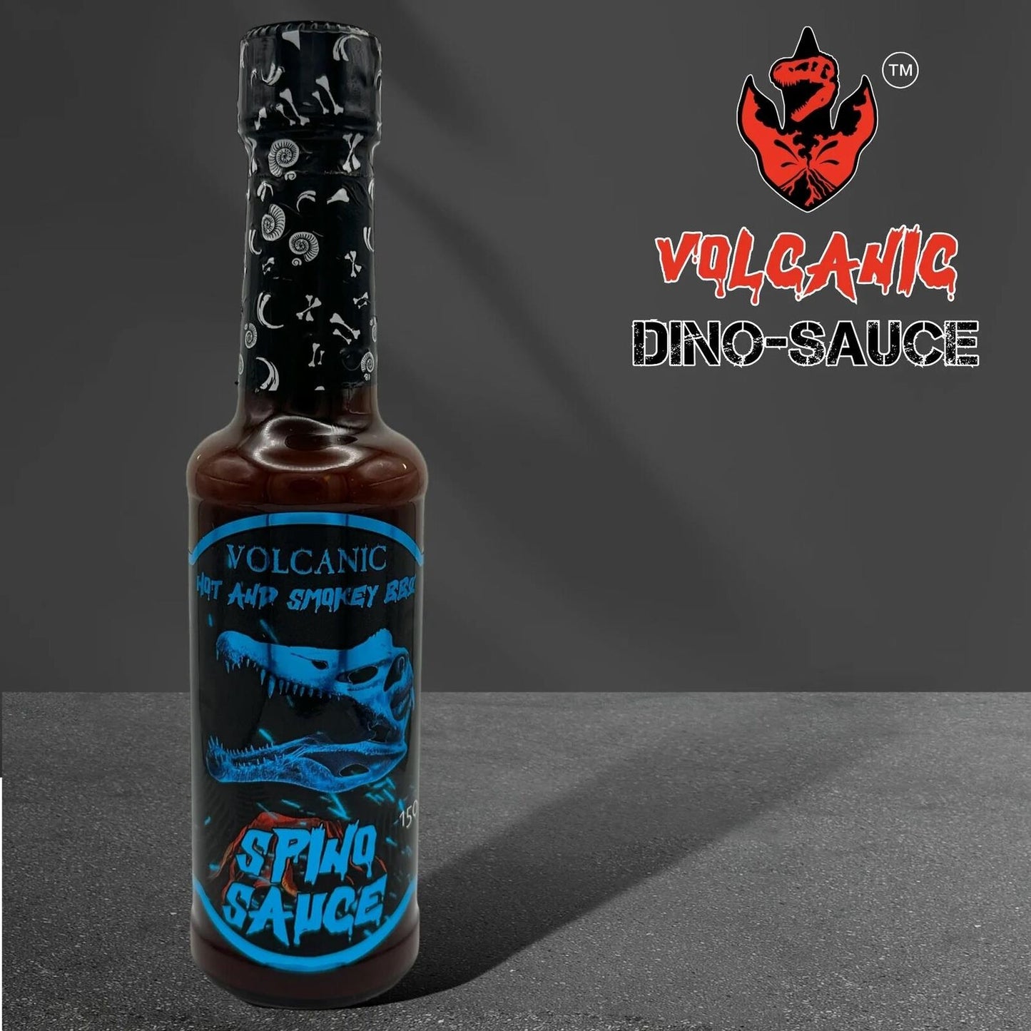 Volcanic Spino-Sauce Hot and Smokey BBQ Spino Sauce 150g