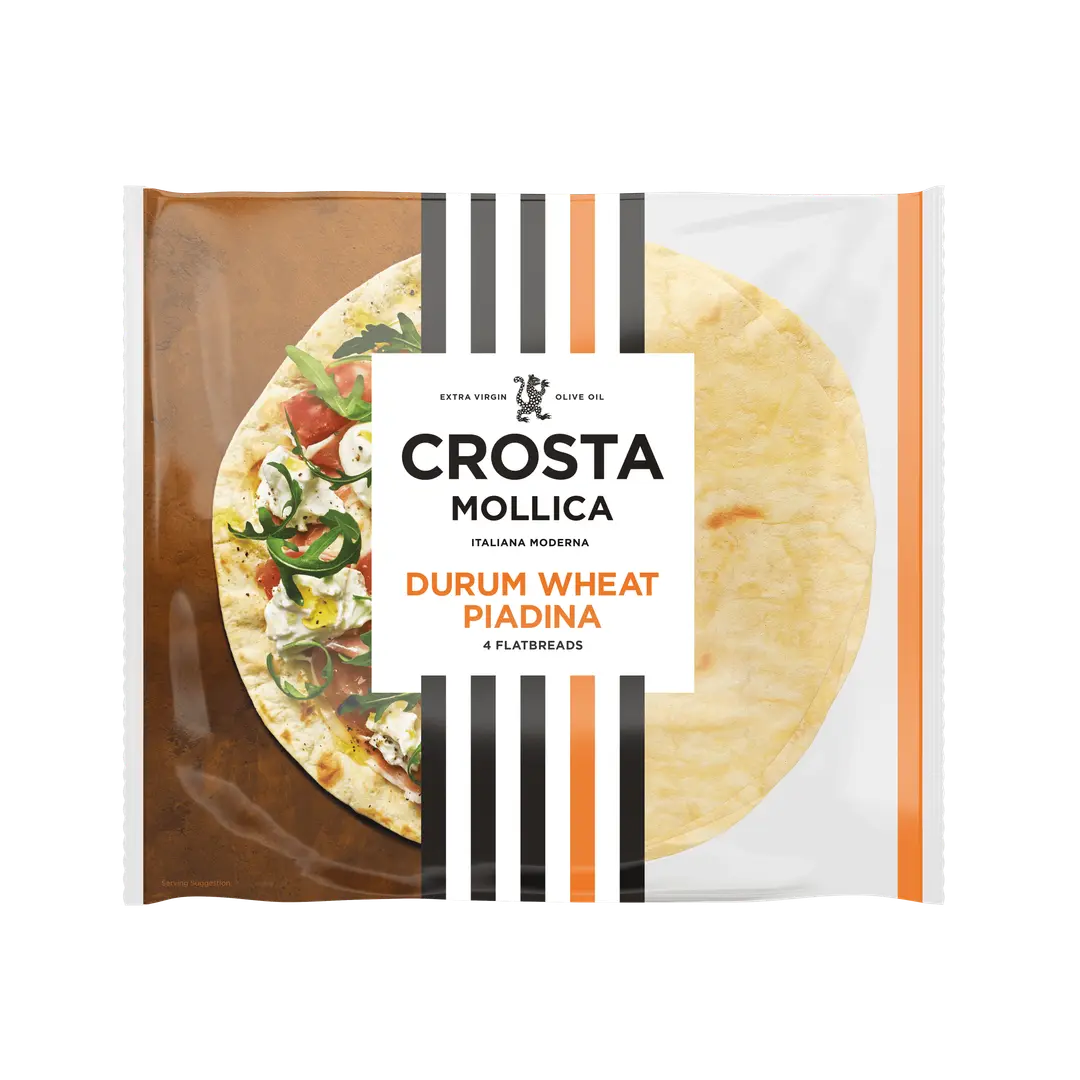 Crosta Mollica Piadina Flatbreads Durum Wheat 300g