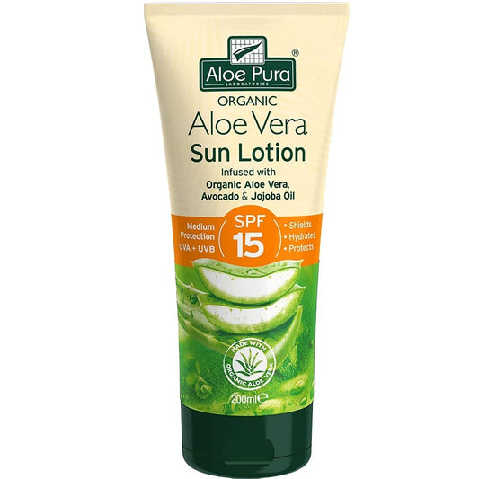 Aloe Pura Aloe Vera Sun Lotion SPF15 200ml