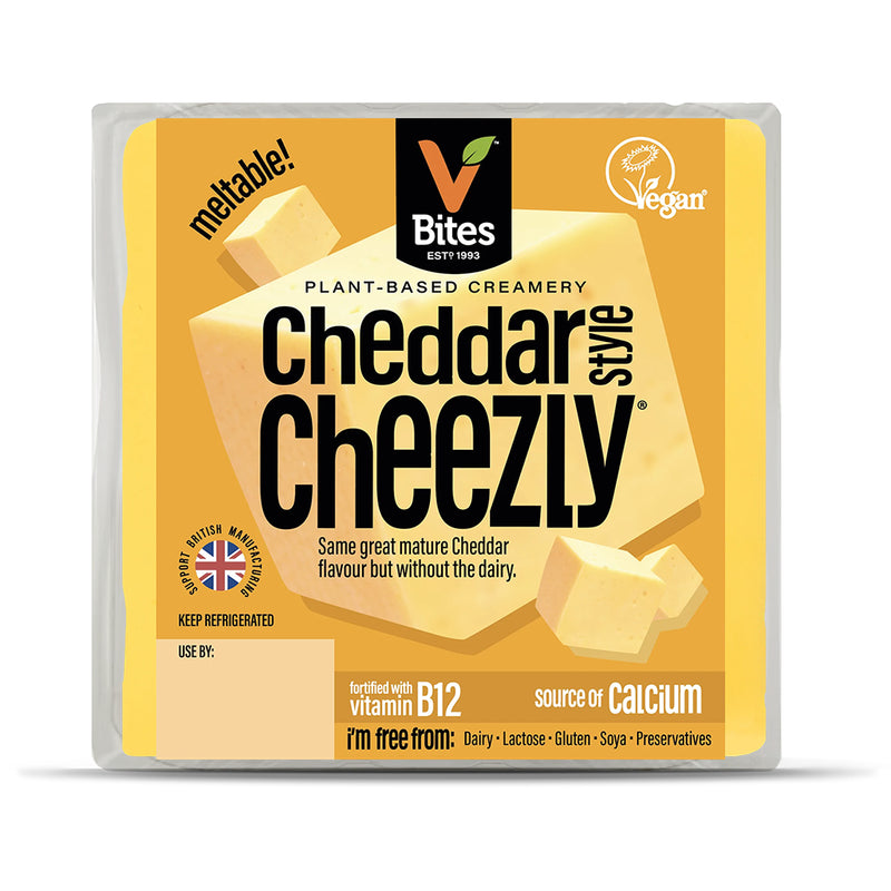 VBites Cheezly Mature Cheddar Block 180g