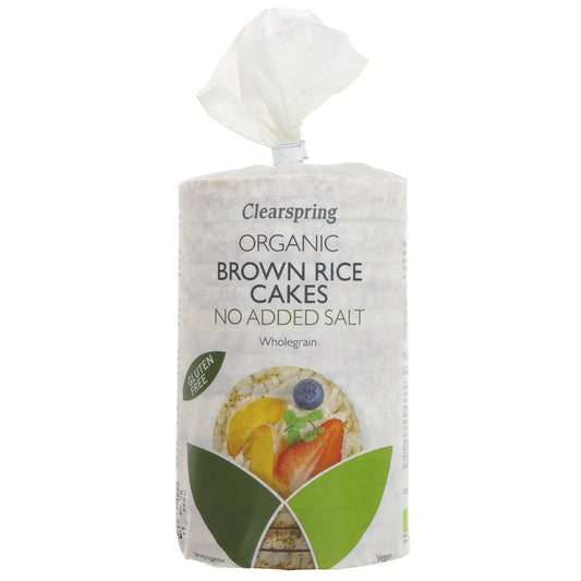 Clearspring Rice Cakes Brown No Added Salt 120g