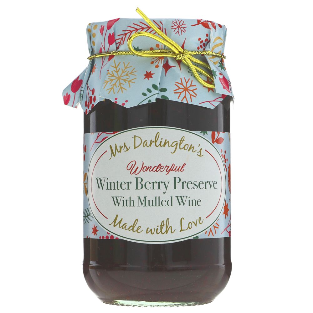 Mrs Darlington's Winter Berry Preserve With Mulled Wine 340g