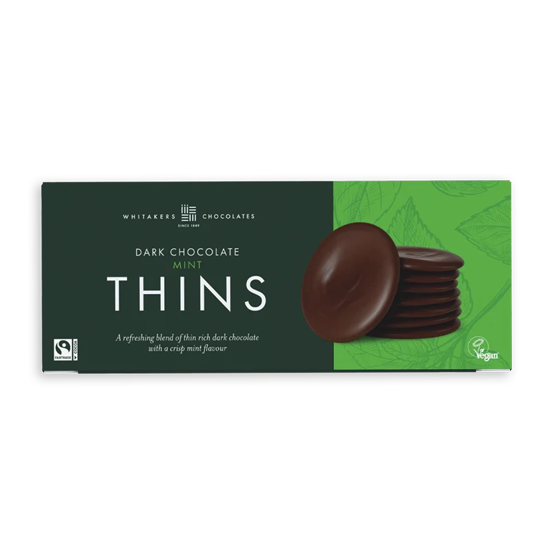 Whitakers Mint Thins 150g