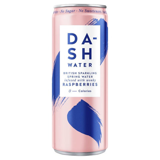 Dash Sparkling Water Raspberry Infused 330ml