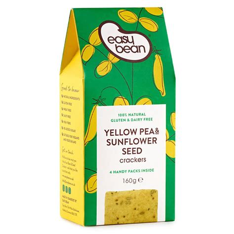 Easy Bean Yellow Pea & Sunflower Seed Crackers 110g