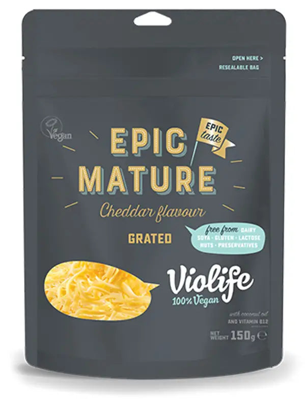 Violife Epic Mature Cheddar Grated 150g