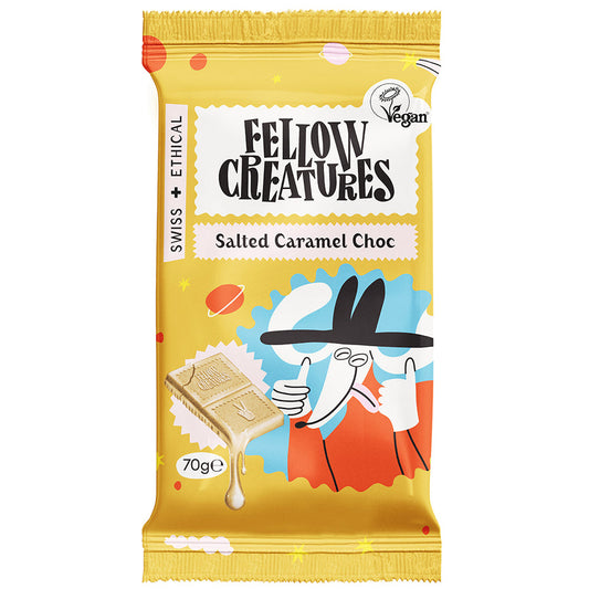 Fellow Creatures Choc Bar Salted Caramel 70g