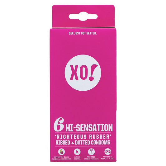 XO! Hi-Sensation Vegan Condoms x6