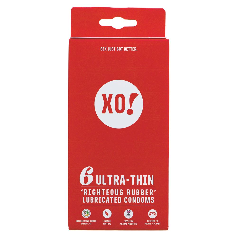 XO! Ultra-Thin Vegan Condoms x6