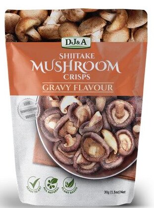 DJ&A Shiitake Mushroom Gravy Flavoured Crisps 30g