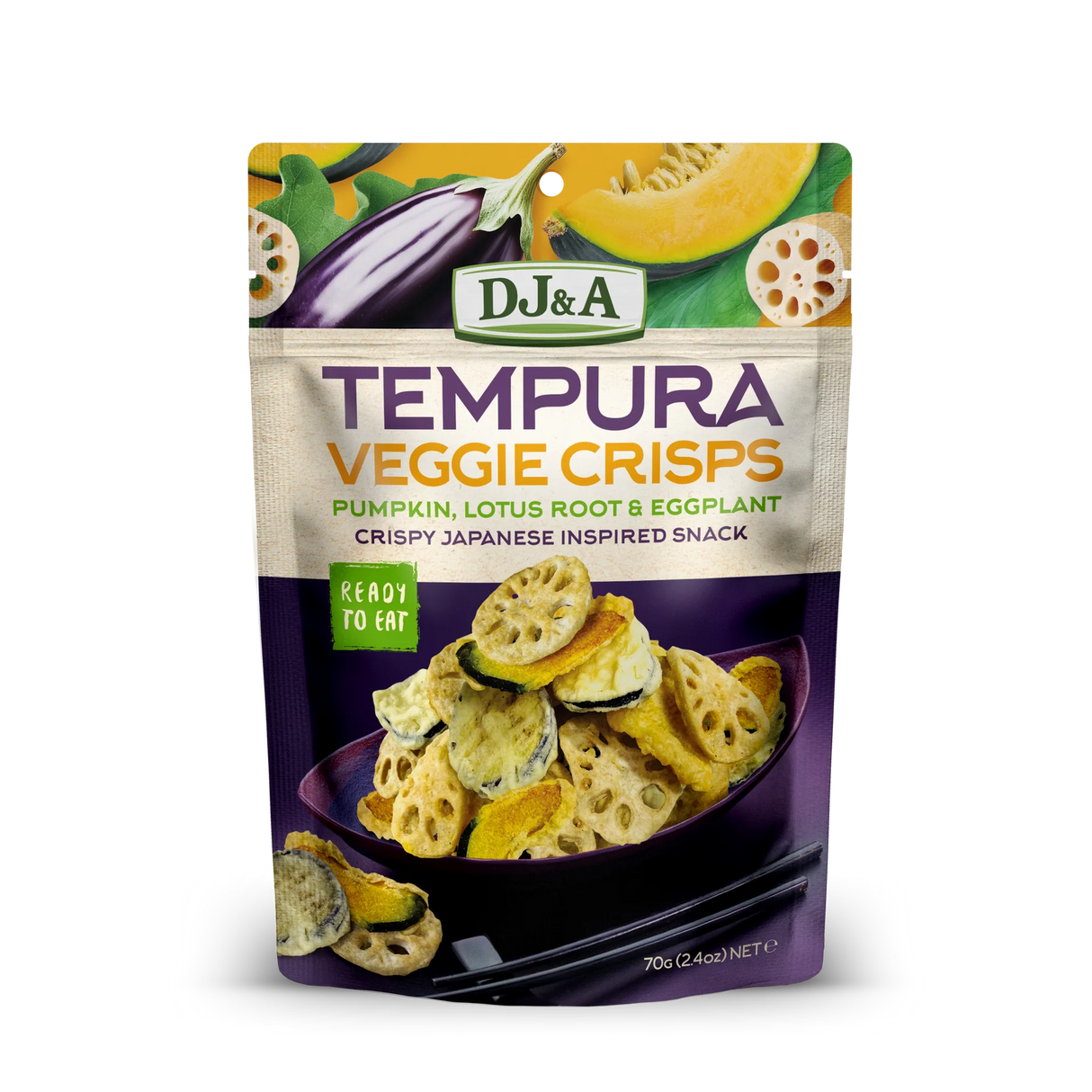 DJ&A Tempura Veggie Crisps 50g