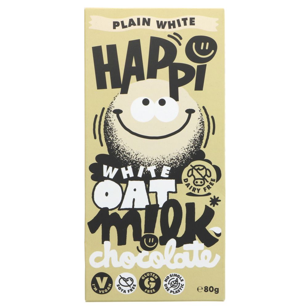 Happi White Oat Milk Chocolate 80g