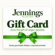 Jennings Plantry Gift Card — Give the gift of vegan goodies. Every purchase feeds a rescued animal.