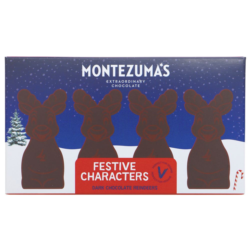 Montezumas Dark Chocolate Reindeers 60g