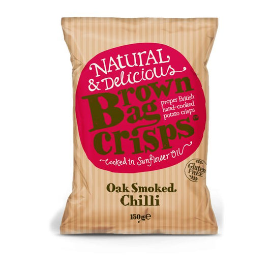 Brown Bag Crisps Oak Smoked Chilli 150g