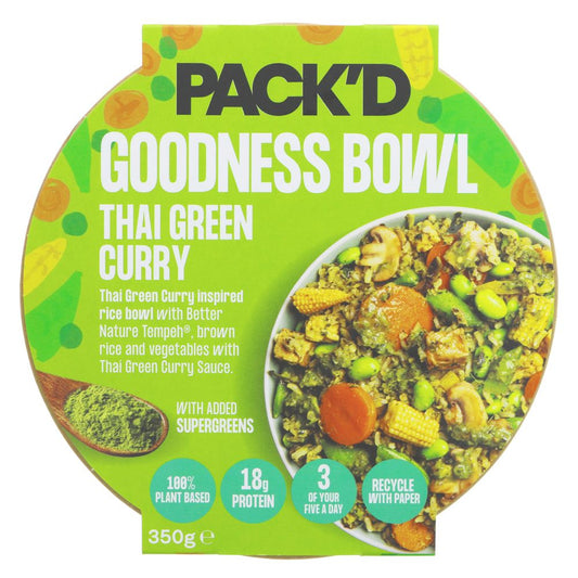 Pack'd Goodness Bowl Thai Green 350g