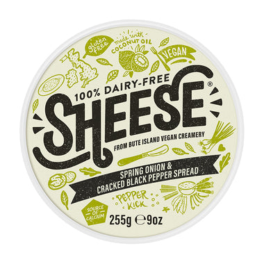 Sheese - Spread Spring Onion & Cracked Black Pepper 255g