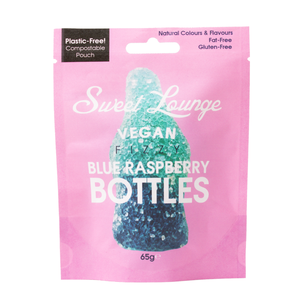 Sweet Lounge Fizzy Blue Raspberry Bottles 65g
