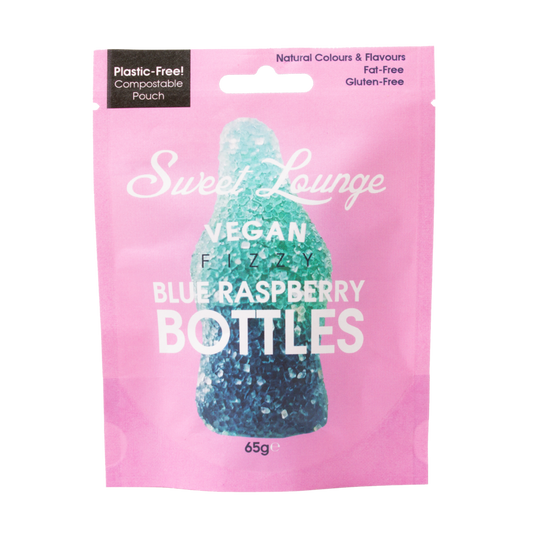 Sweet Lounge - Fizzy Blue Raspberry Bottles 65g