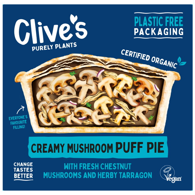 Clive's Pies Creamy Mushroom Puff Pie 235g