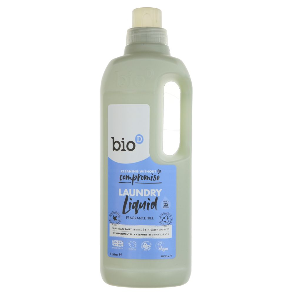 Bio-D Laundry Liquid Fragrance Free 1L