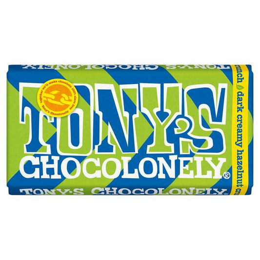 Tony's Chocolonely Bar Dark Creamy Hazelnut 180g