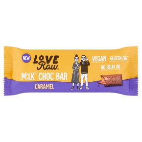 LoveRaw M:lk Choc Bar - Caramel 30g