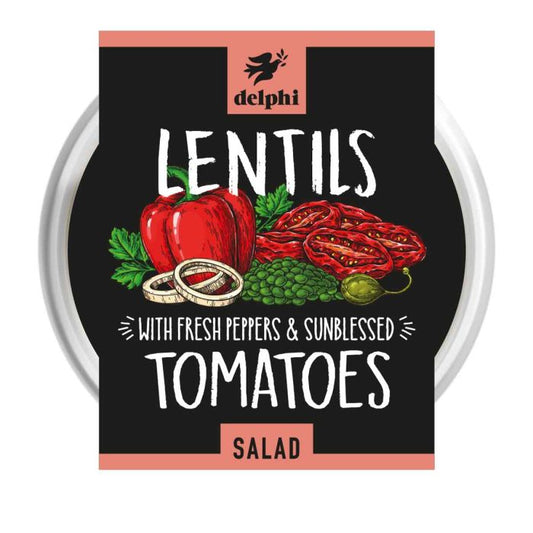 Delphi Lentils Tomatoes 220g