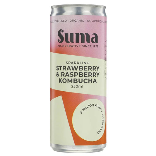 Suma Strawberry & Raspberry Kombucha Sparkling 250ml